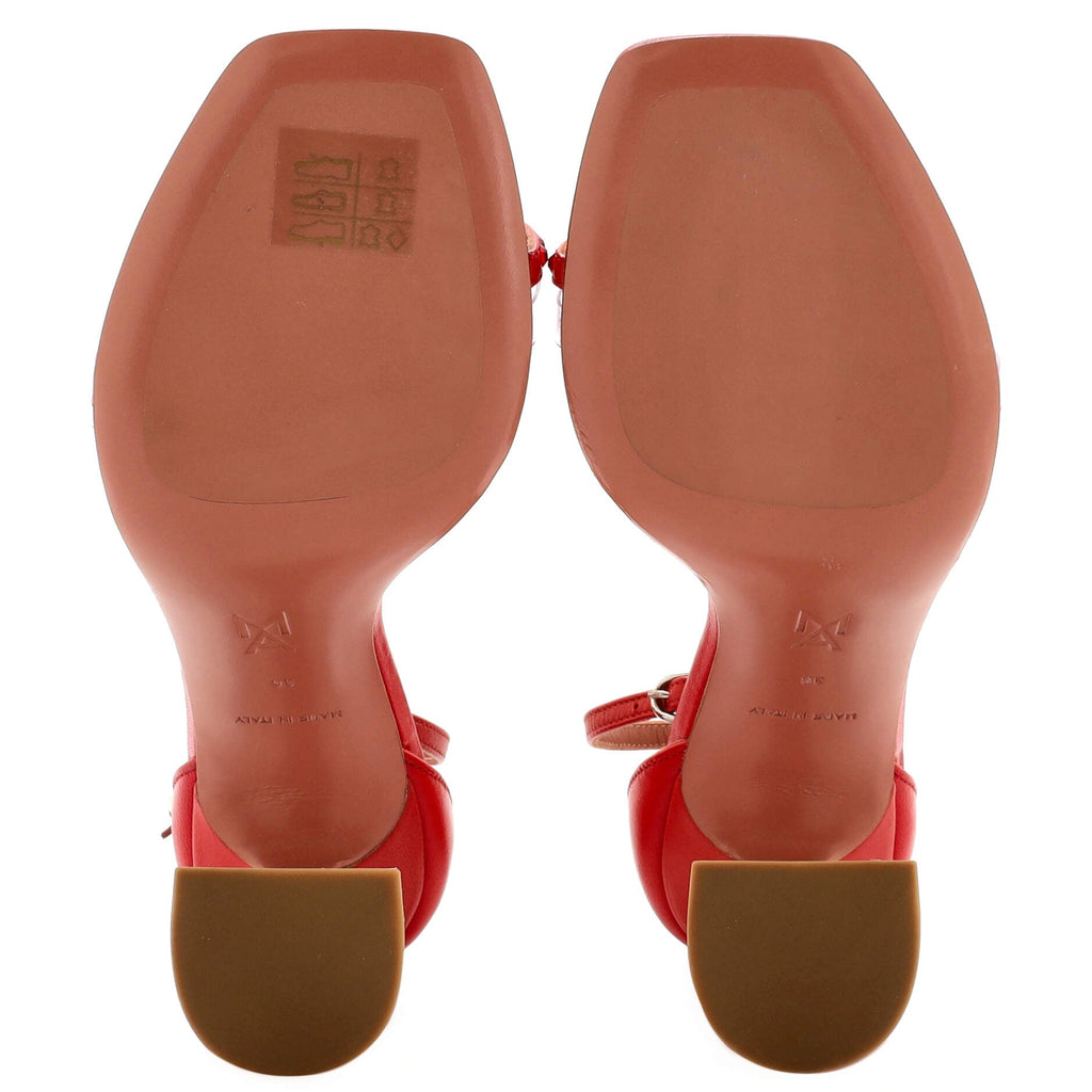 Women's Oya Heeled Sandals Leather with PVC 95