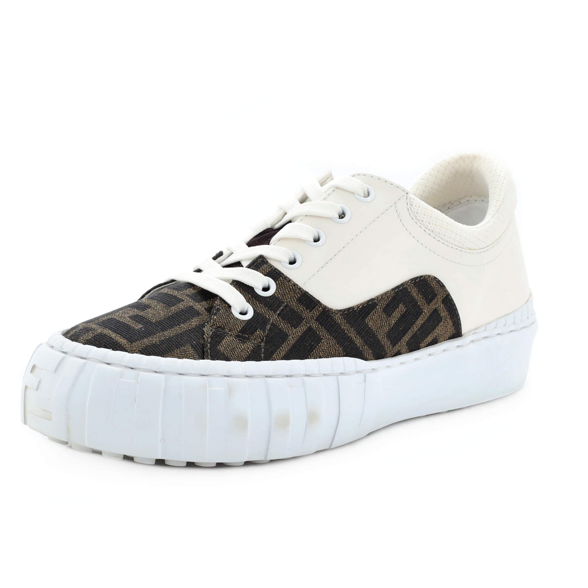Women's Force Low-Top Sneakers Zucca Canvas and Leather