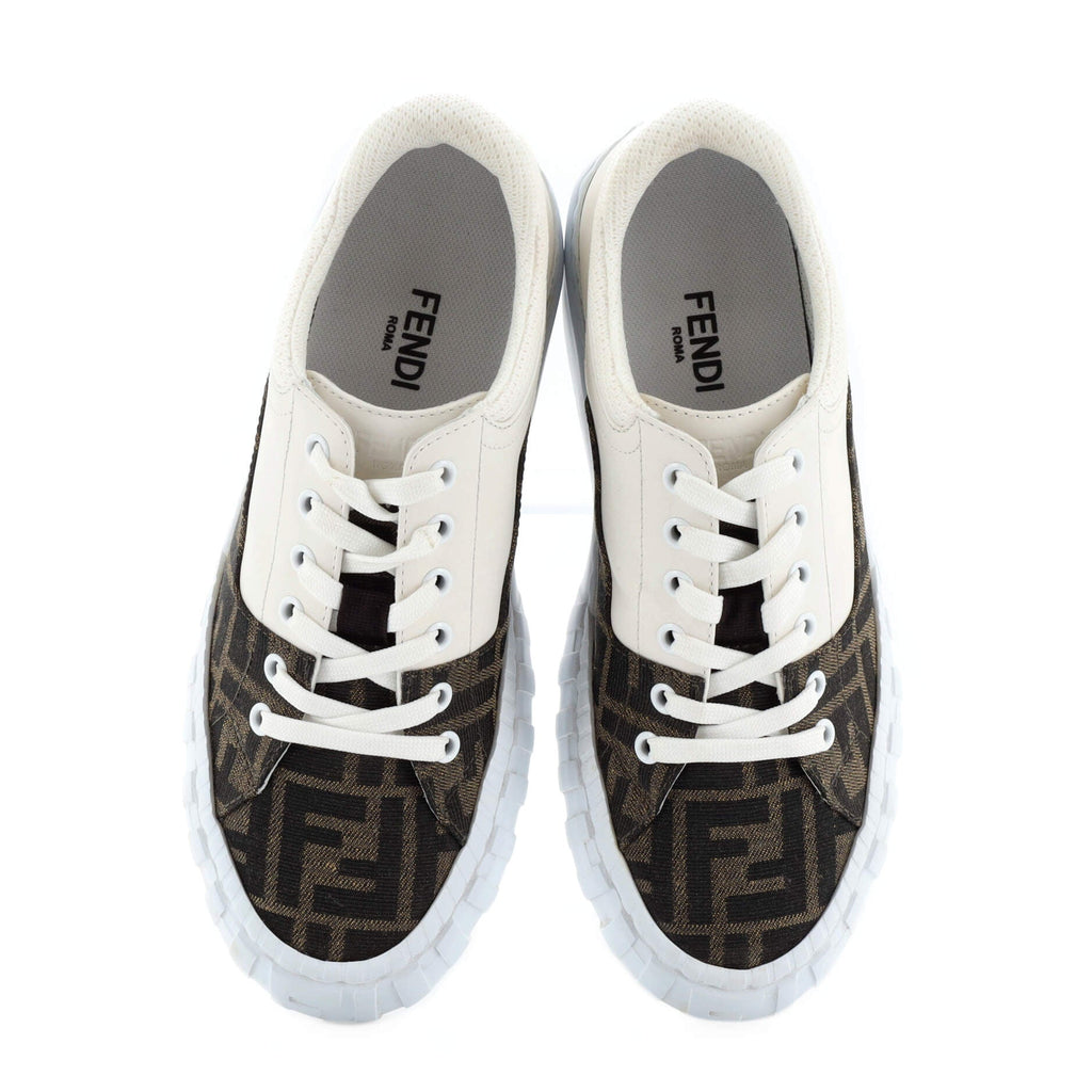 Women's Force Low-Top Sneakers Zucca Canvas and Leather