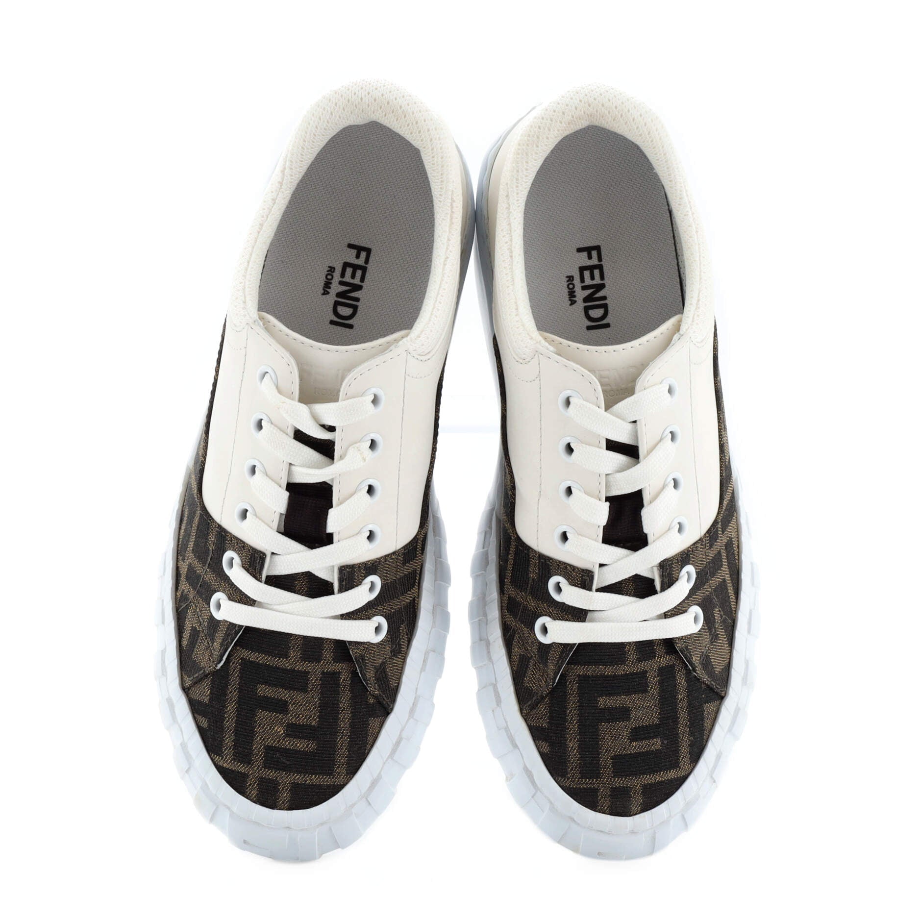 Women's Force Low-Top Sneakers Zucca Canvas and Leather