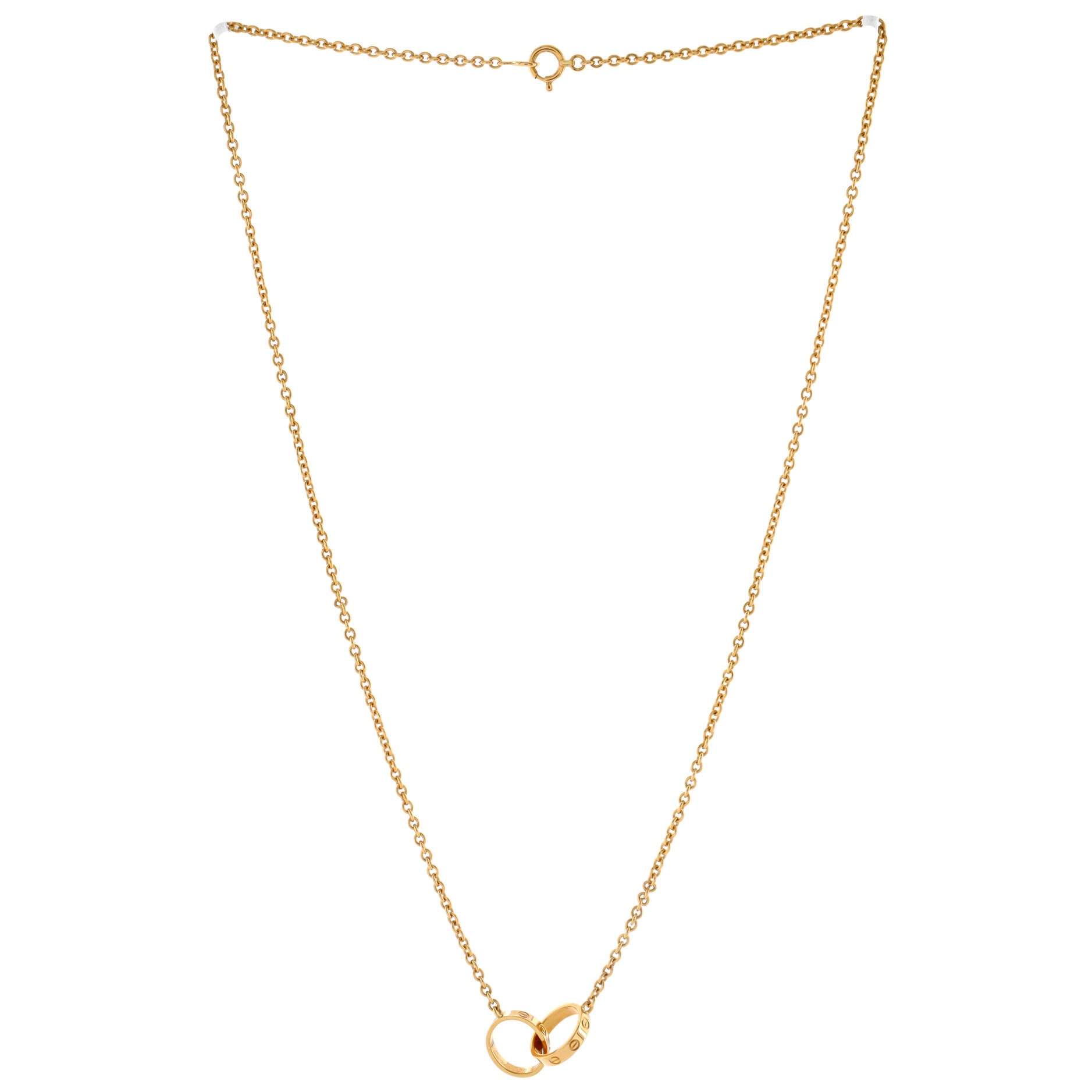 Love Interlocking Necklace 18K Yellow Gold