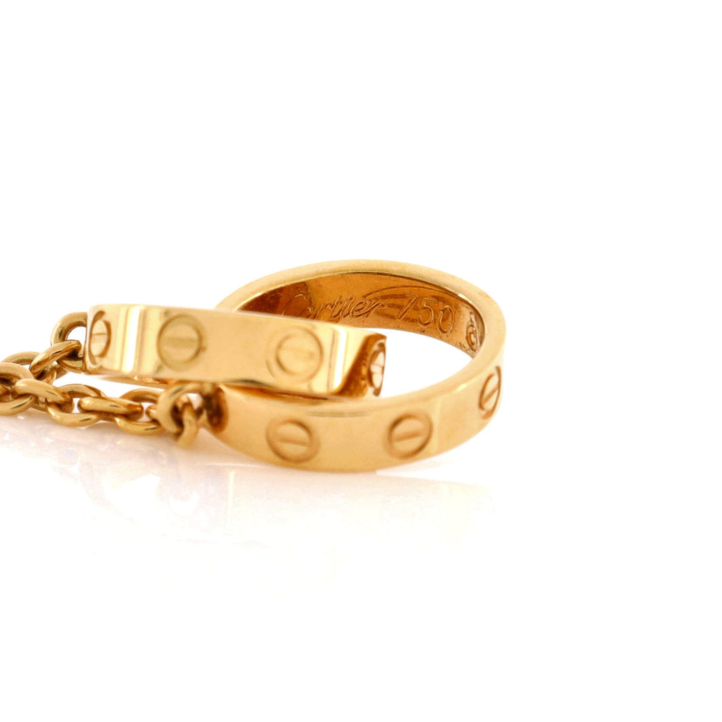 Love Interlocking Necklace 18K Yellow Gold