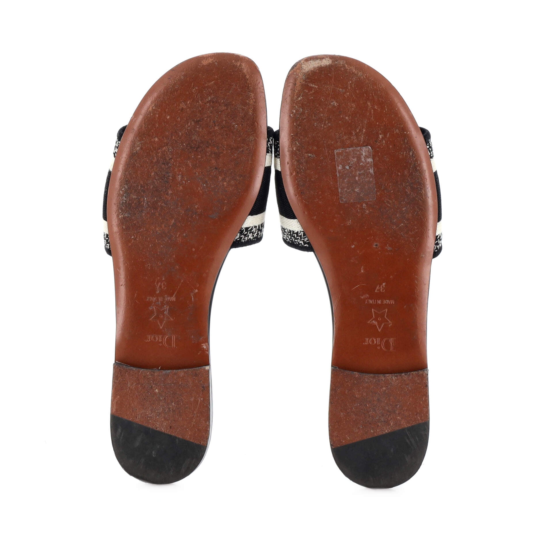 Women's Dway Flat Sandals Embroidered Canvas