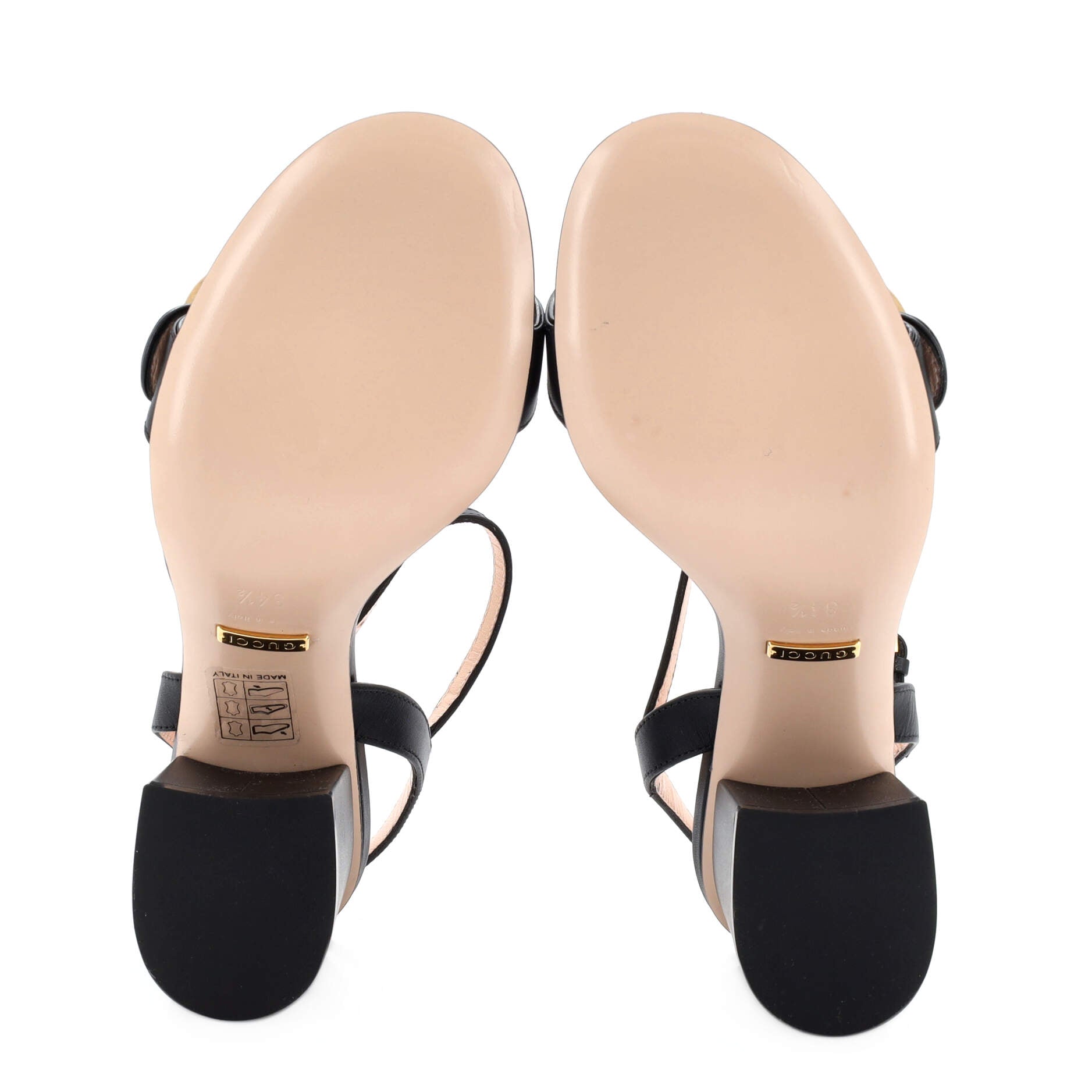 Women's GG Marmont Block Heel Sandals Leather