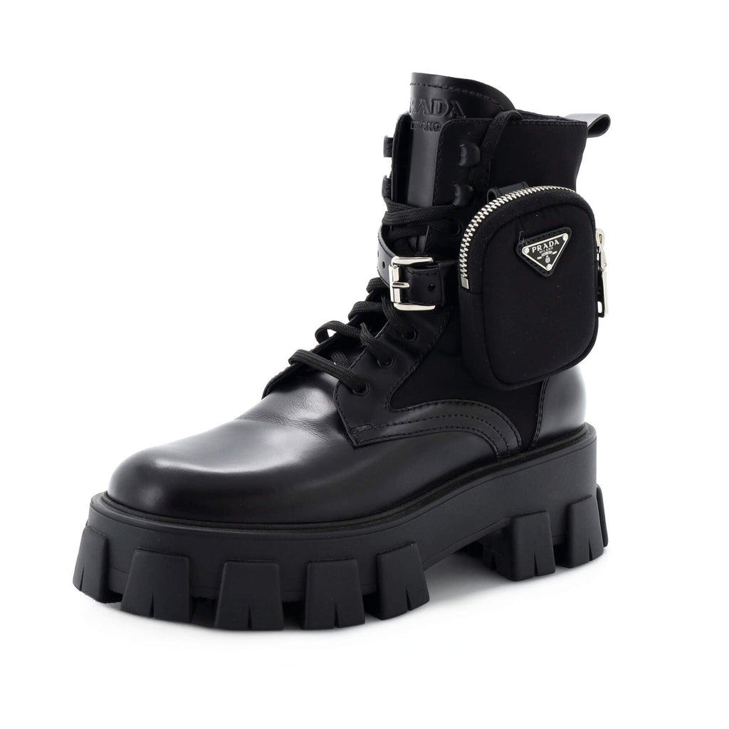 Monolith Combat Boots Leather and Nylon