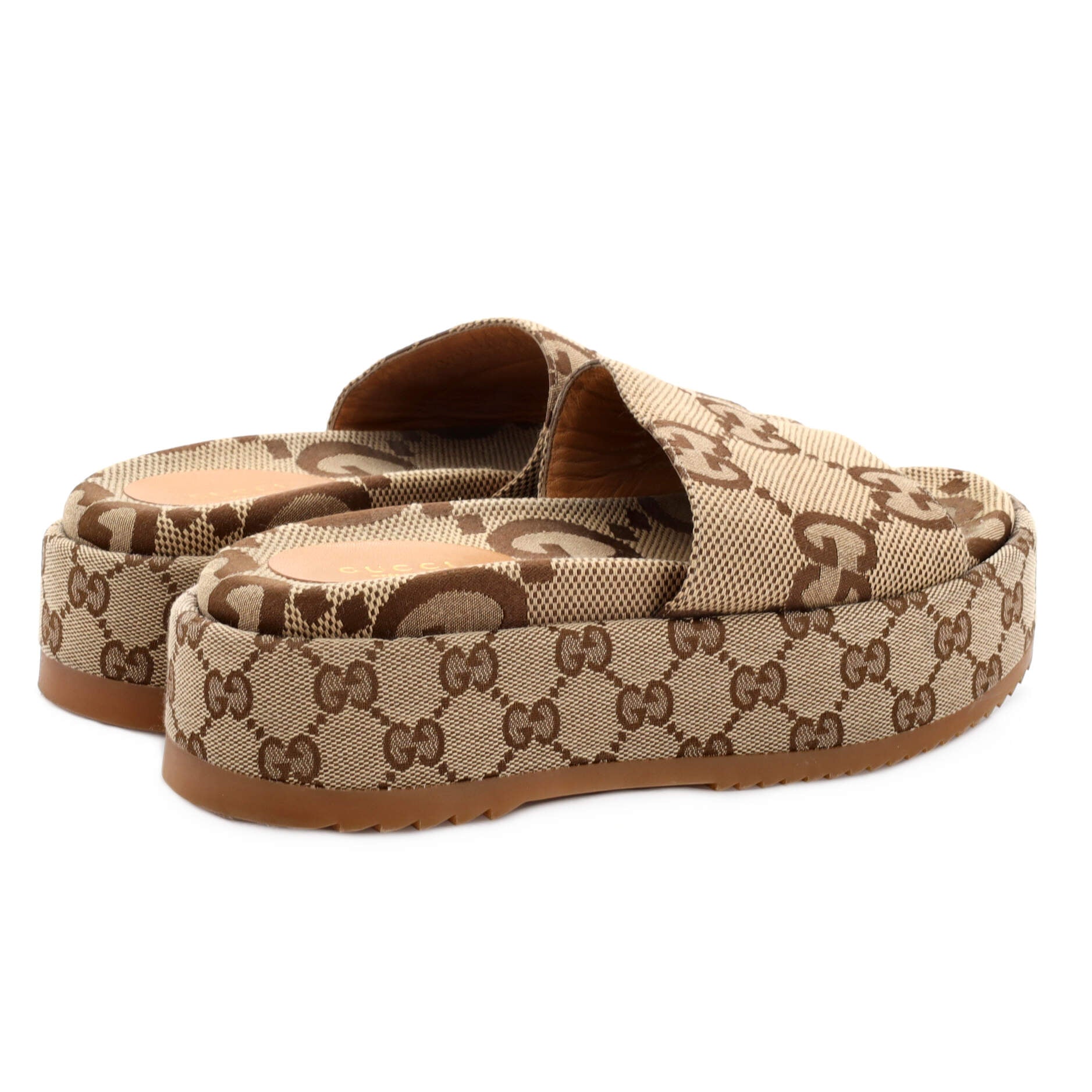 Women's Angelina Platform Slide Sandals GG Canvas