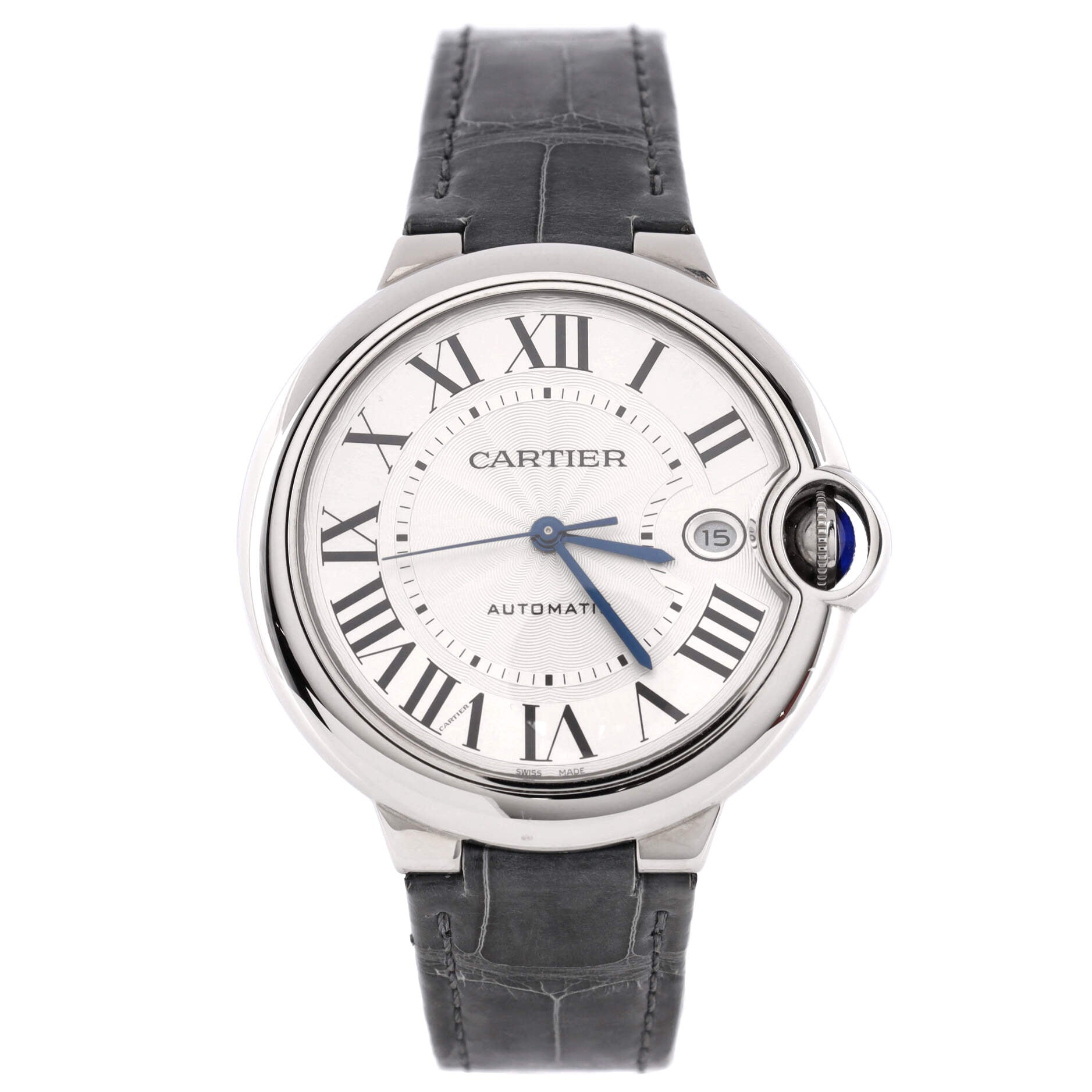 Ballon Bleu de Cartier Automatic Watch Stainless Steel and Alligator 40