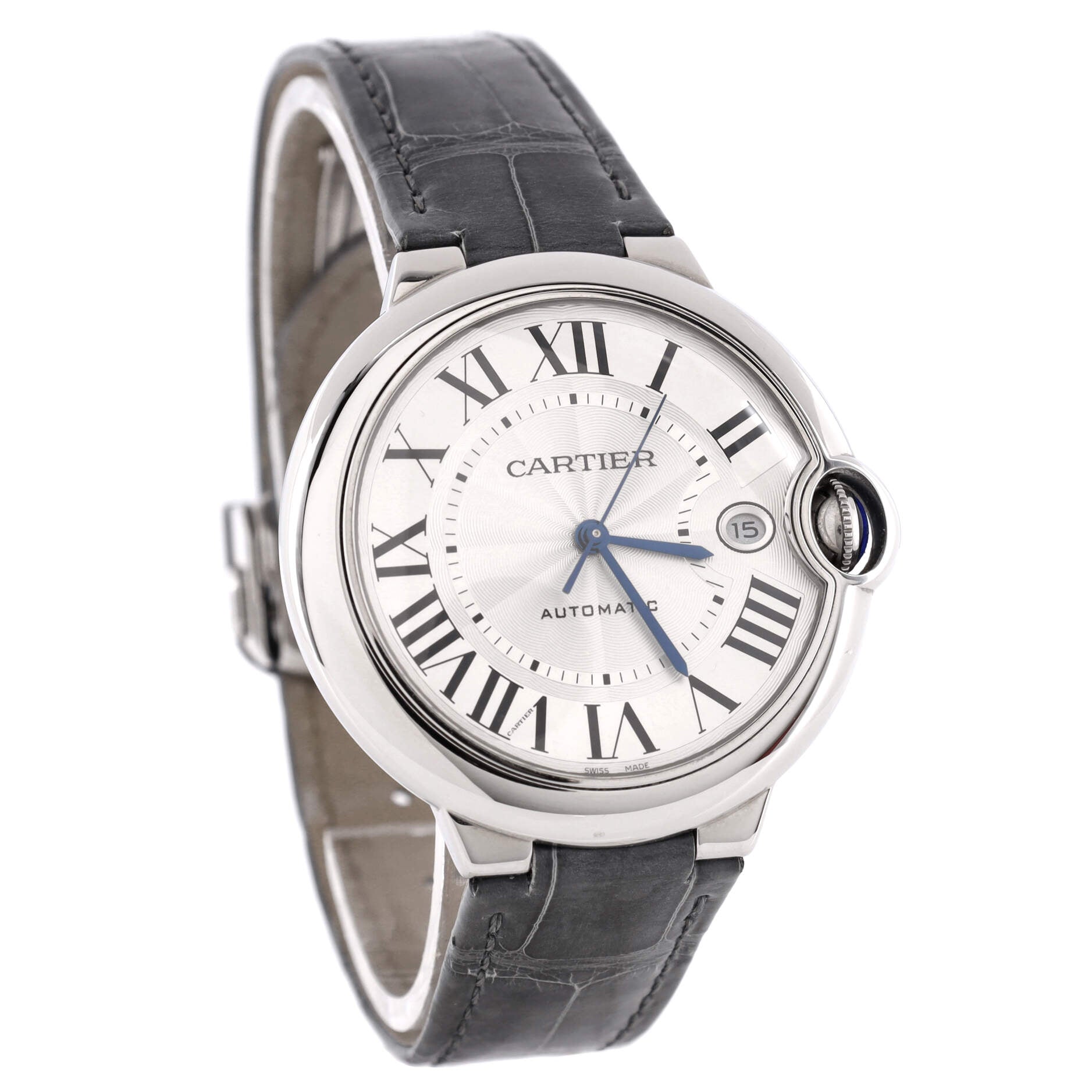 Ballon Bleu de Cartier Automatic Watch Stainless Steel and Alligator 40