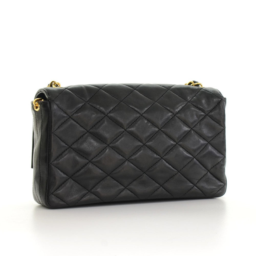 Chanel Quilted Lambskin Leather Single Flap Bag