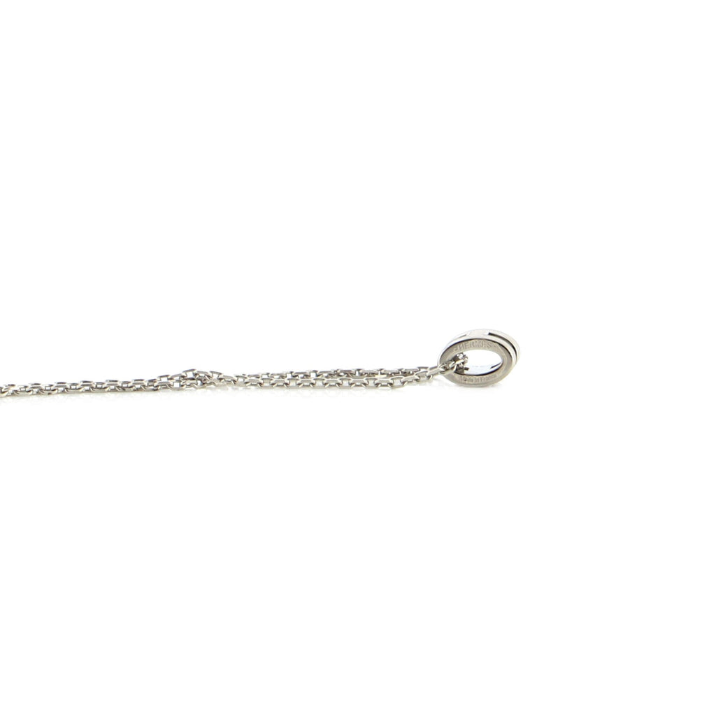 Pop H Pendant Chain Necklace Metal and Enamel Mini
