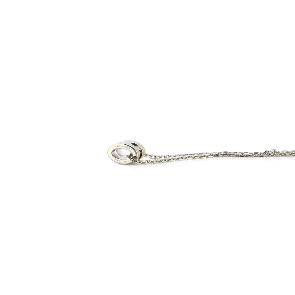 Pop H Pendant Chain Necklace Metal and Enamel Mini