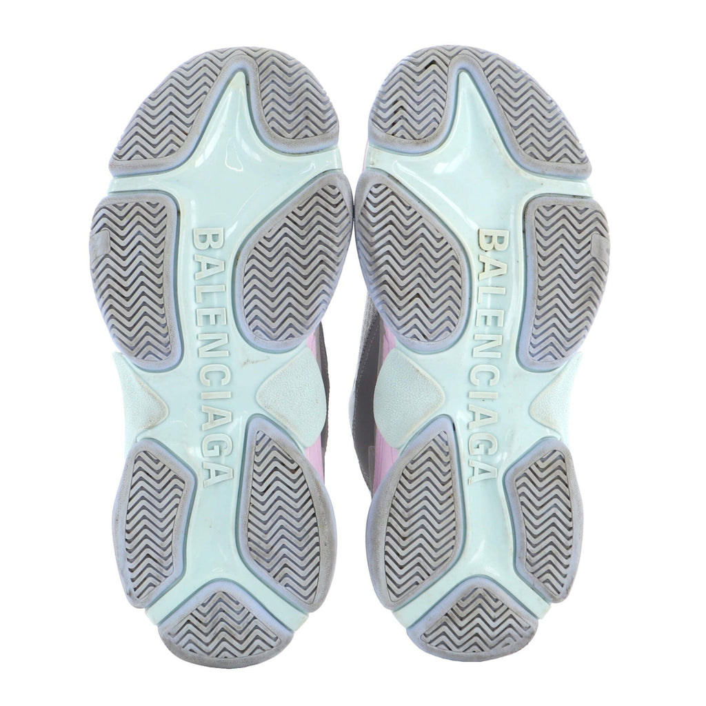 Women's Triple S Sneakers Fabric and Mesh with Faux Leather