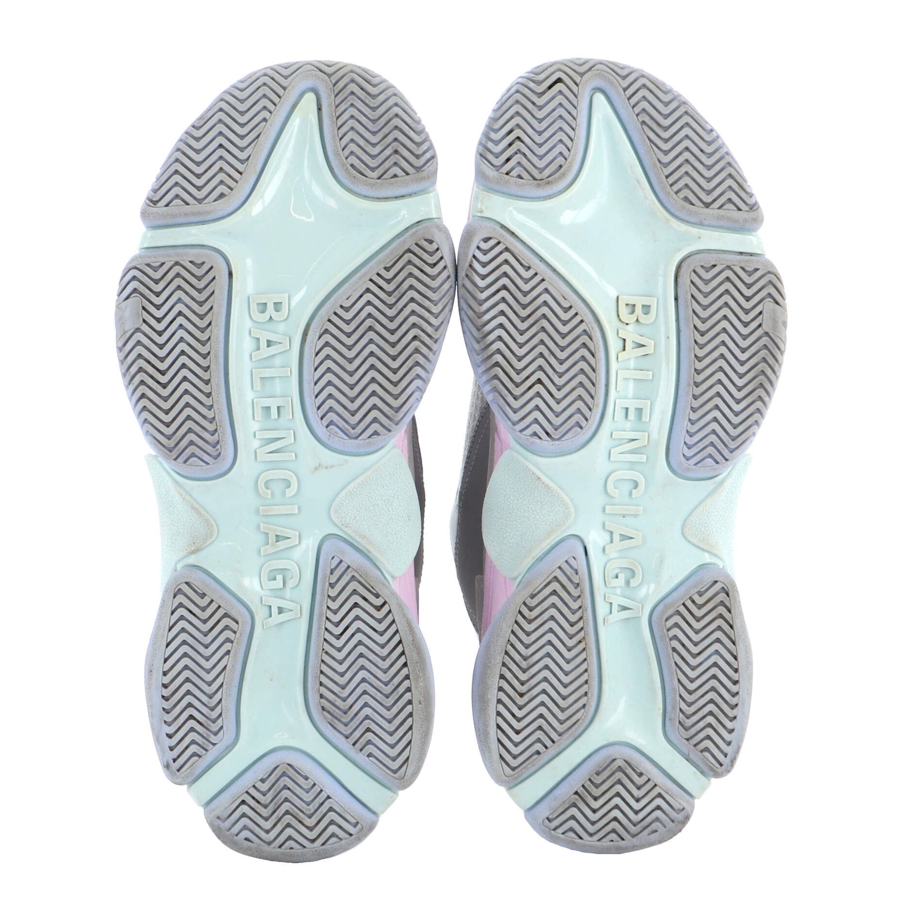 Women's Triple S Sneakers Fabric and Mesh with Faux Leather