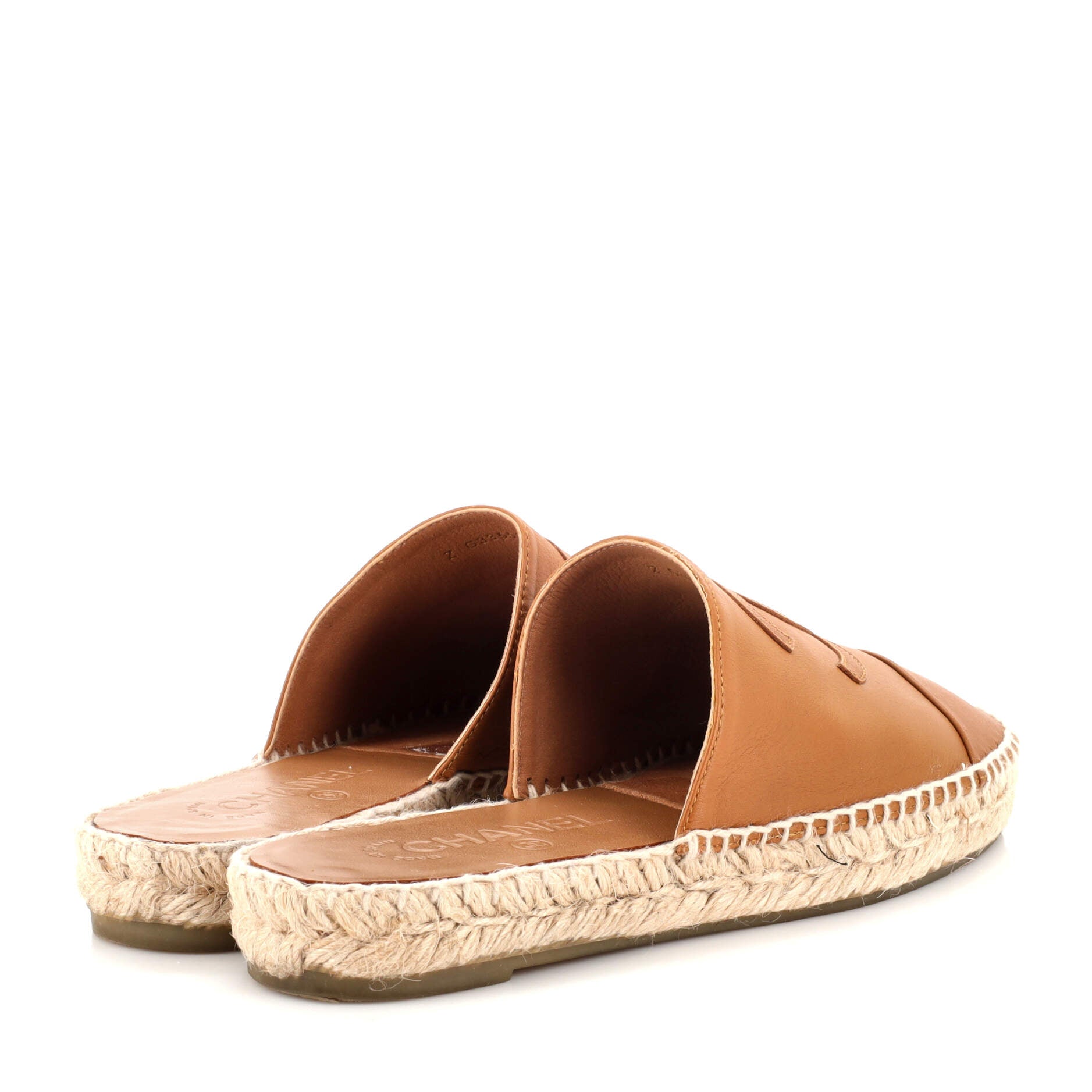 Women's CC Mule Espadrilles Leather