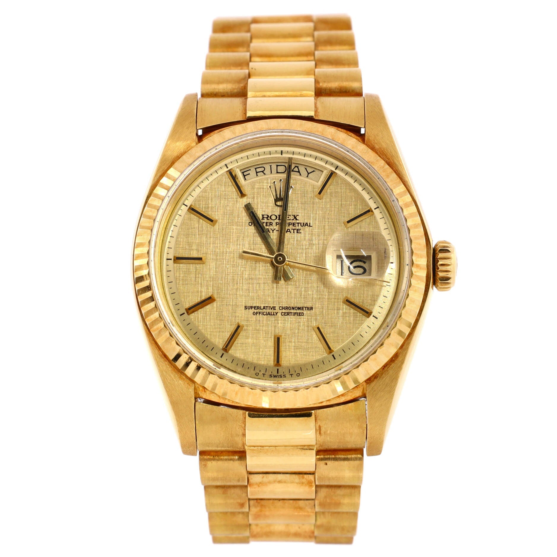 Oyster Perpetual President Day-Date Automatic Watch Yellow Gold 36
