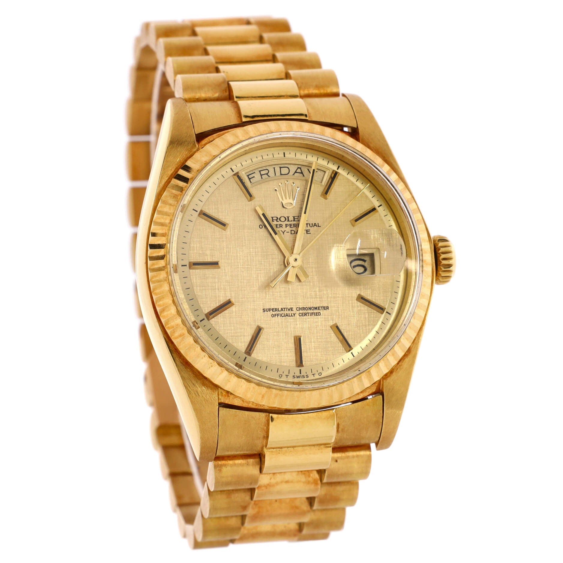 Oyster Perpetual President Day-Date Automatic Watch Yellow Gold 36
