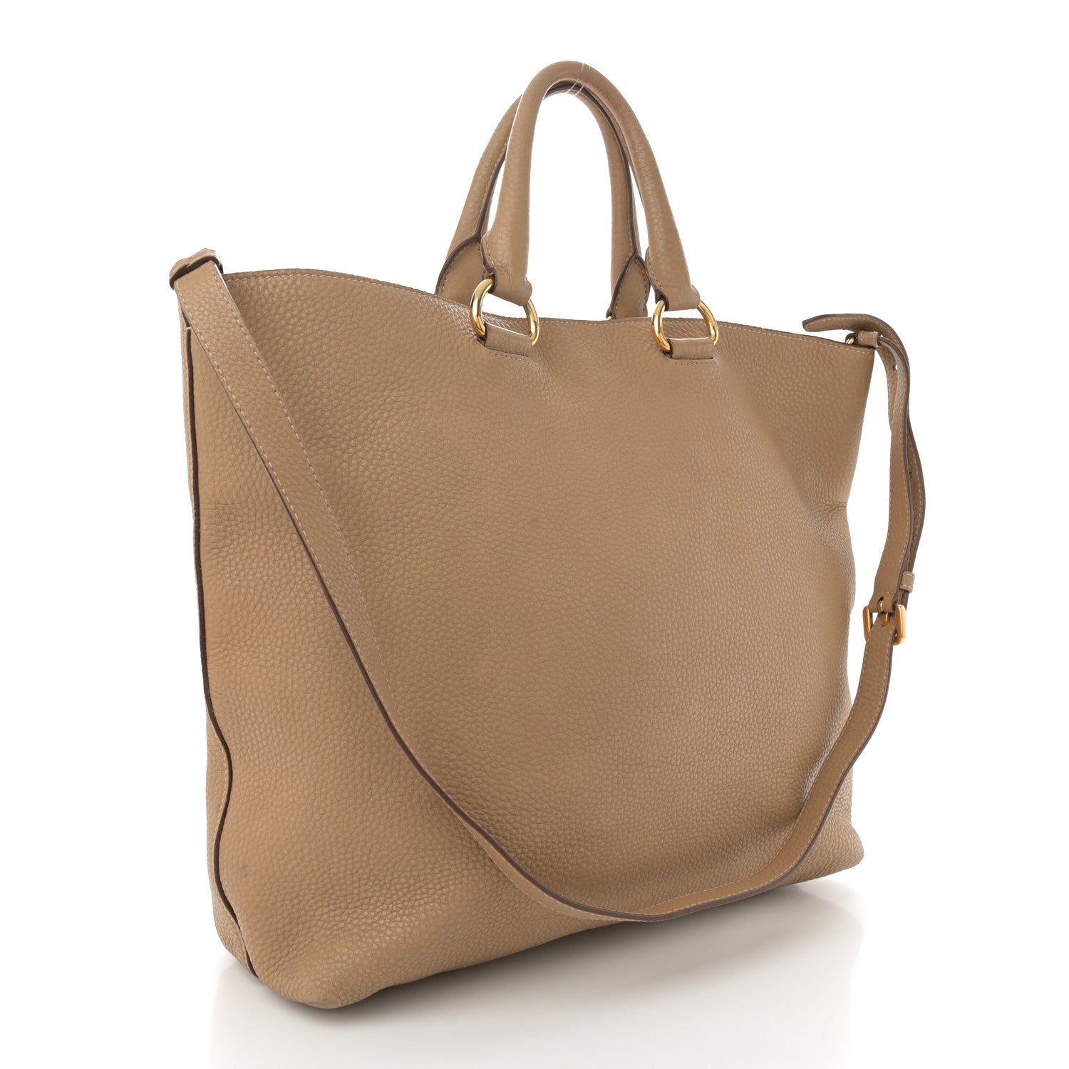 Vitello Daino Shopping Tote Sughero