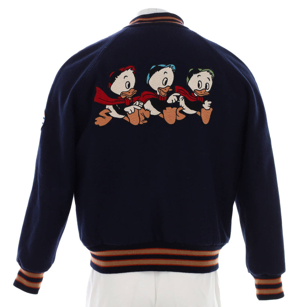 Men's Disney Donald Duck Bomber Jacket Wool Blend with Shearling