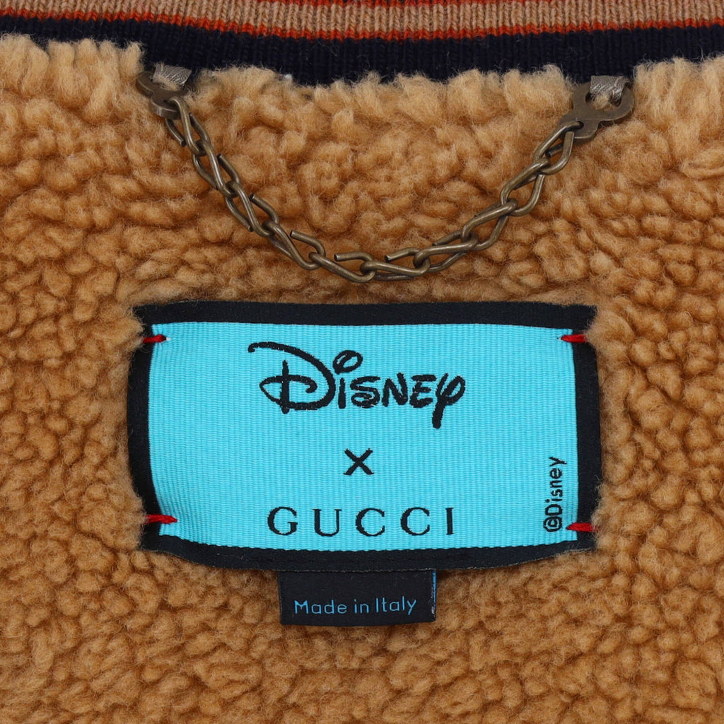 Men's Disney Donald Duck Bomber Jacket Wool Blend with Shearling