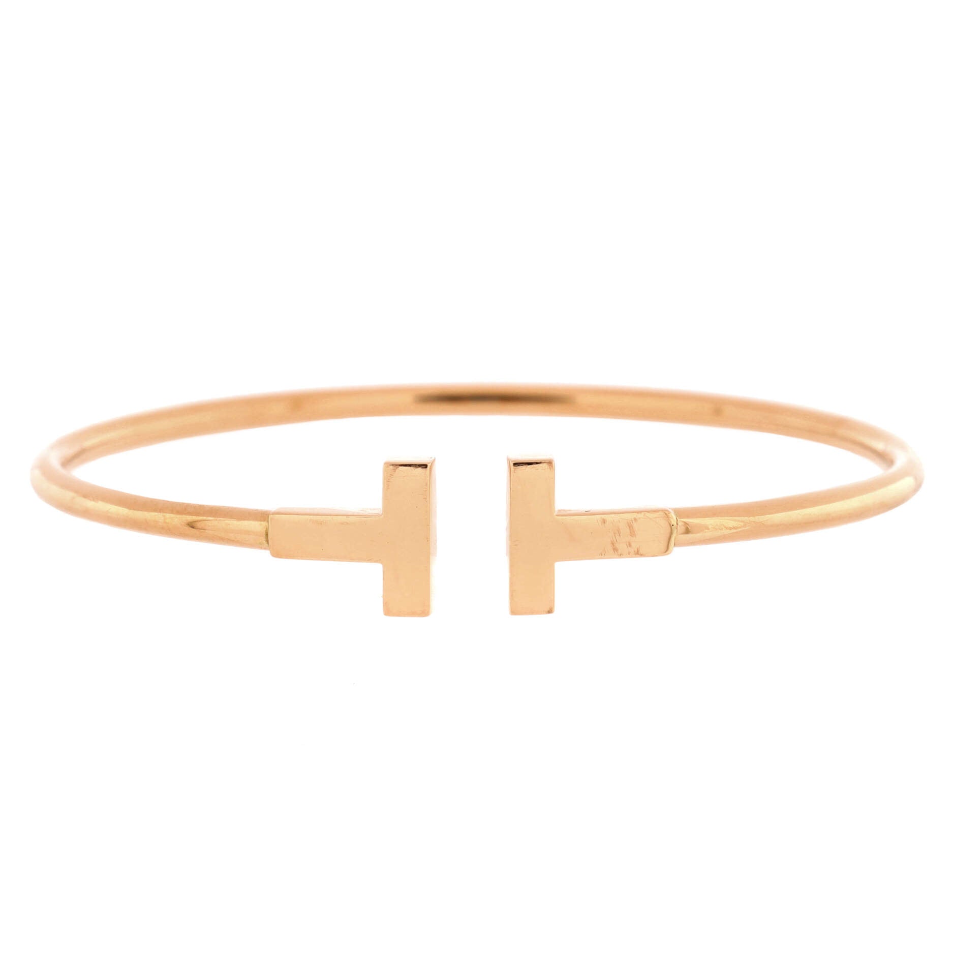T Wire Bracelet 18K Rose Gold