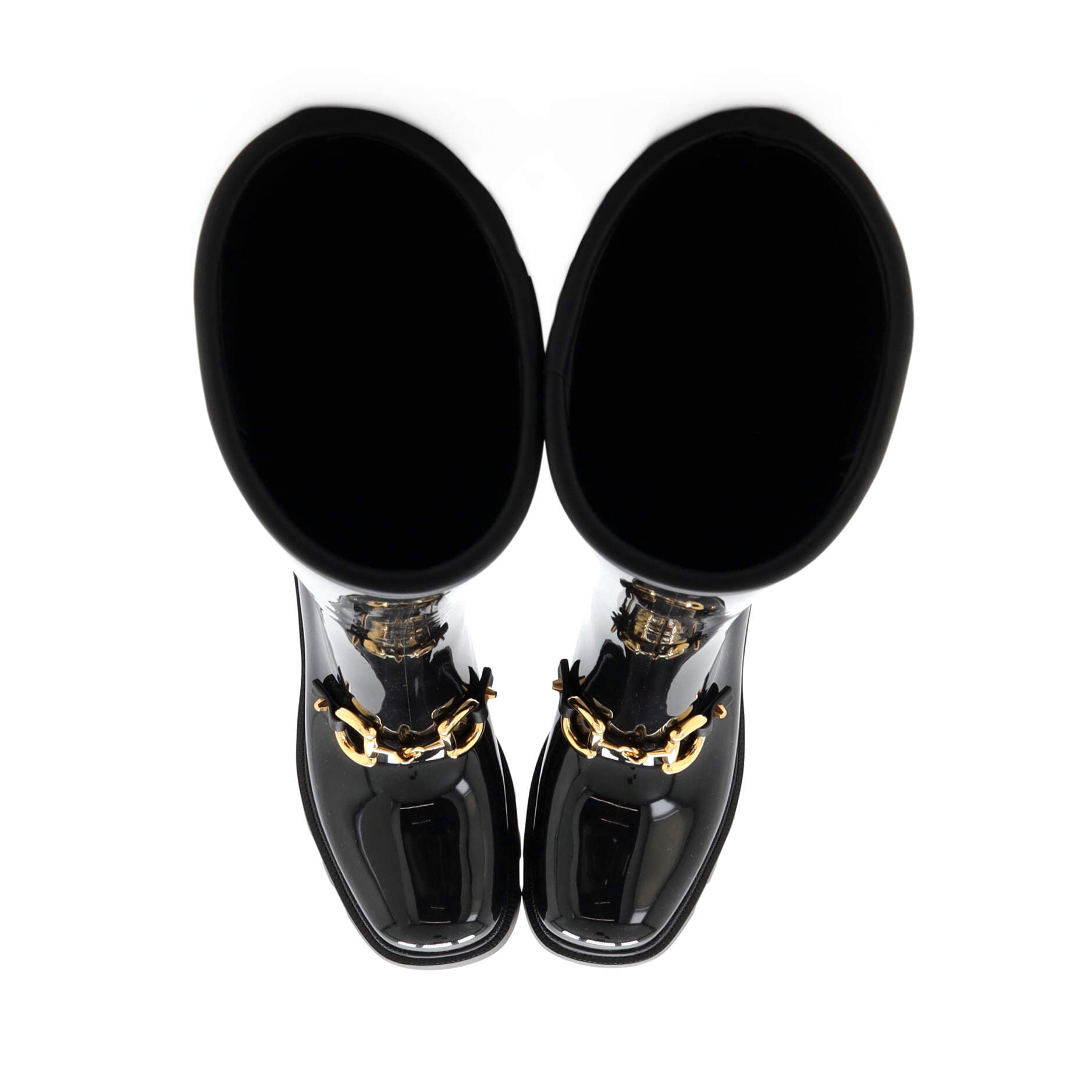 Women's Horsebit Knee High Boots Rubber