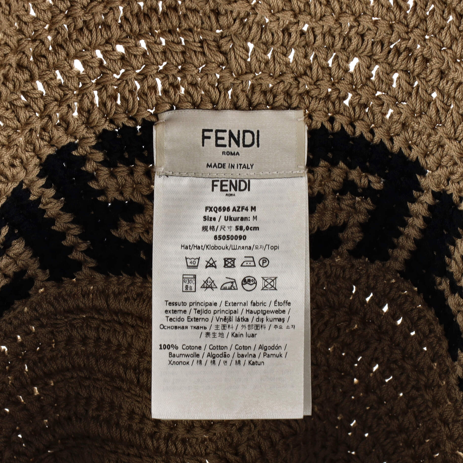 FF Panama Bucket Hat Raffia