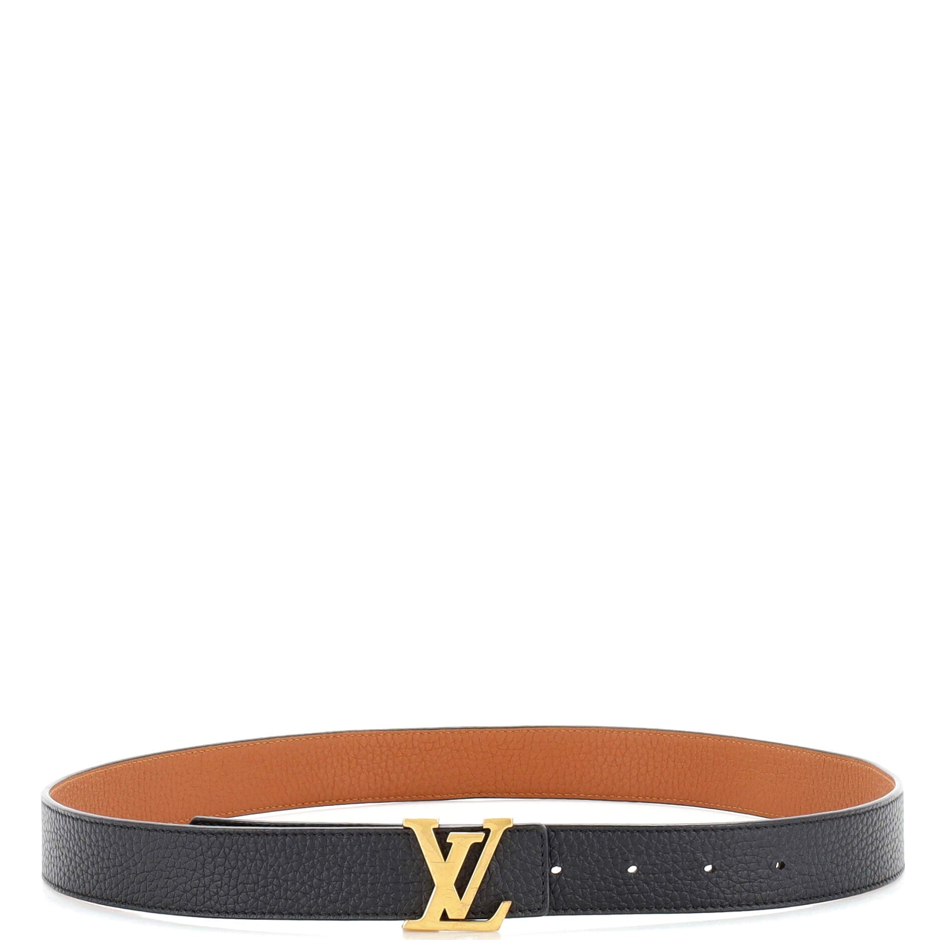 LV Initiales Reversible Belt Leather Thin 85