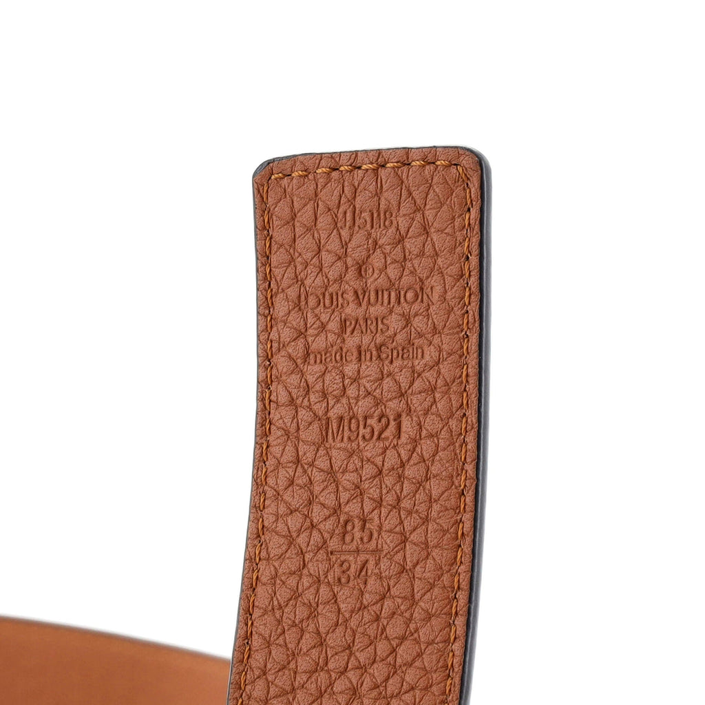 LV Initiales Reversible Belt Leather Thin 85