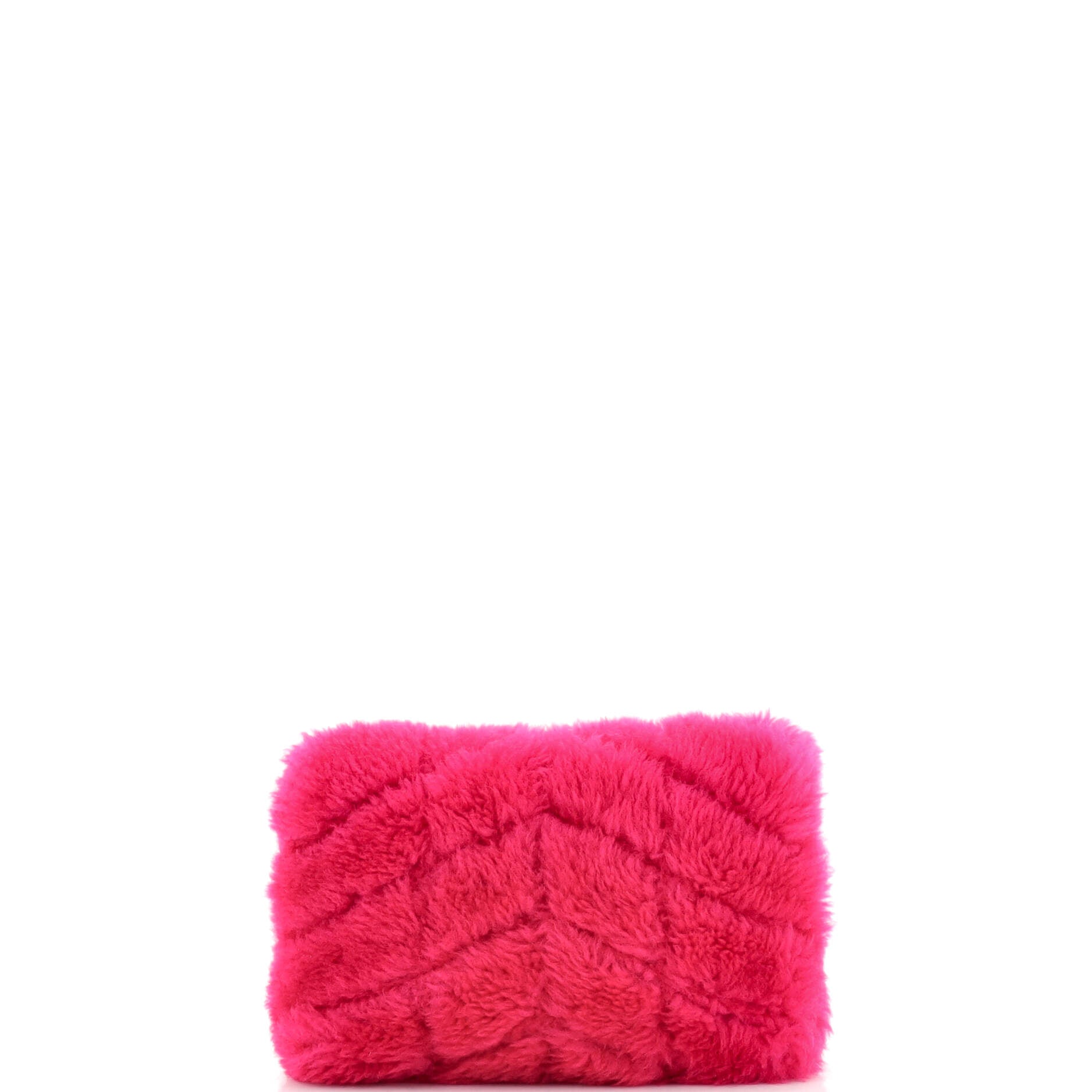LouLou Puffer Clutch Matelasse Chevron Shearling Small