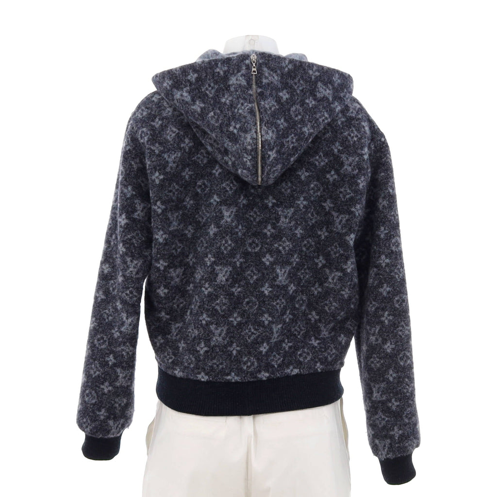 Women's Hooded Zip Jacket Monogram Lama Blend