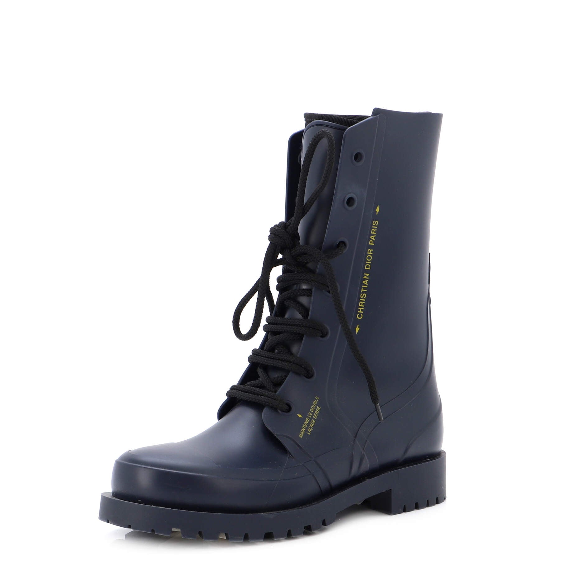 Women's Diorcamp Combat Rain Boots Rubber