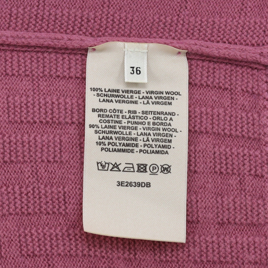 Women's H Short Sleeve V-Neck Sweater Wool