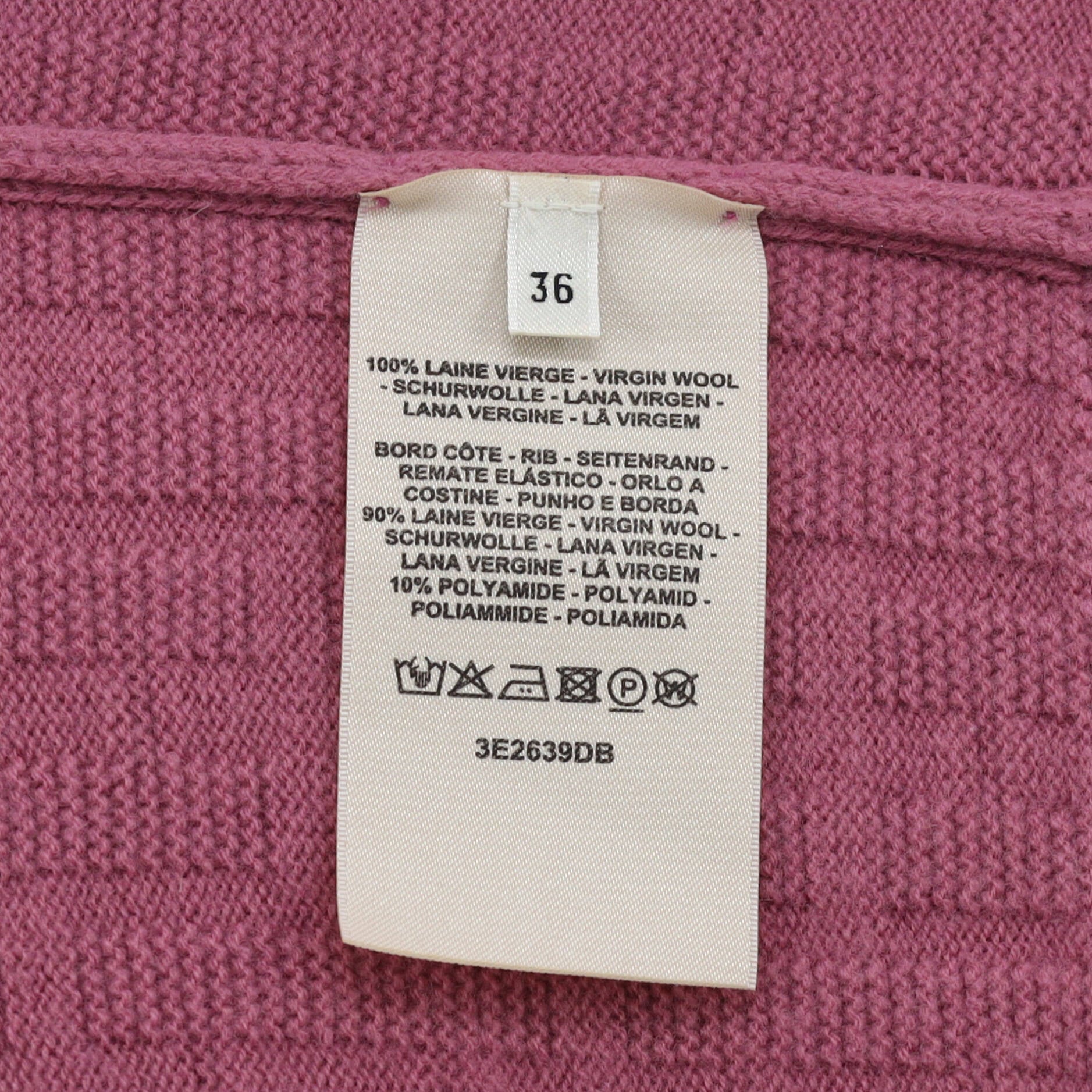 Women's H Short Sleeve V-Neck Sweater Wool