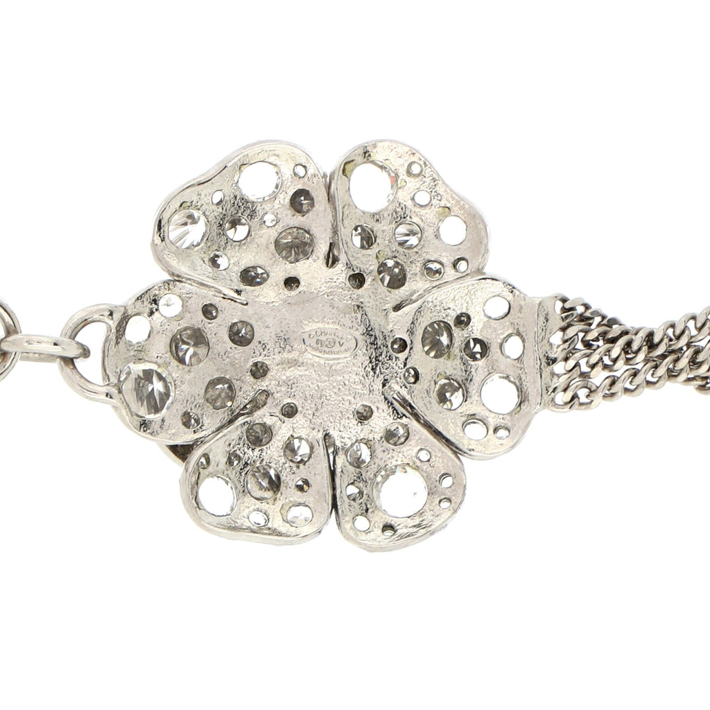 CC Camellia Multichain Belt Metal with Crystals 85