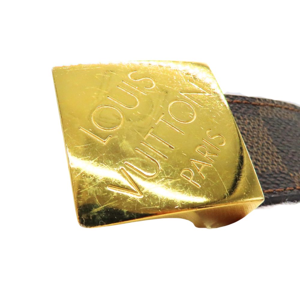 Louis Vuitton Ceinture Carré Damier Ebene Belt