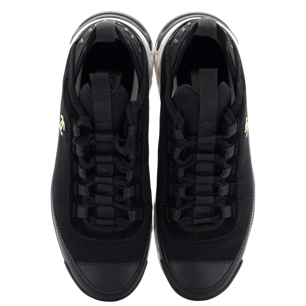 Women's CC Cap Toe Logo Sneakers Suede and Mixed Fibers