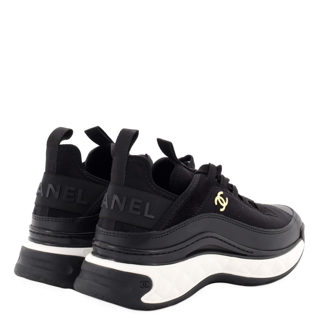 Women's CC Cap Toe Logo Sneakers Suede and Mixed Fibers