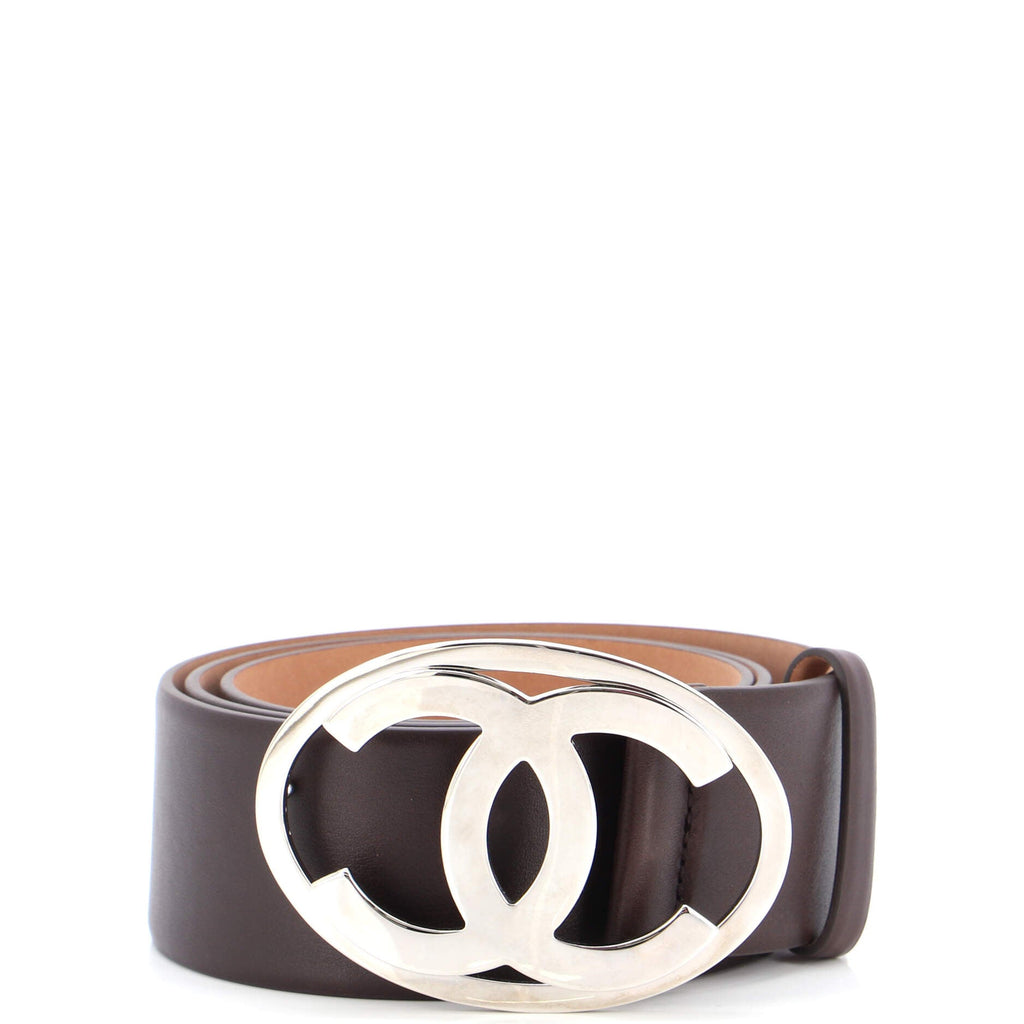 Oval CC Belt Calfskin Wide 95