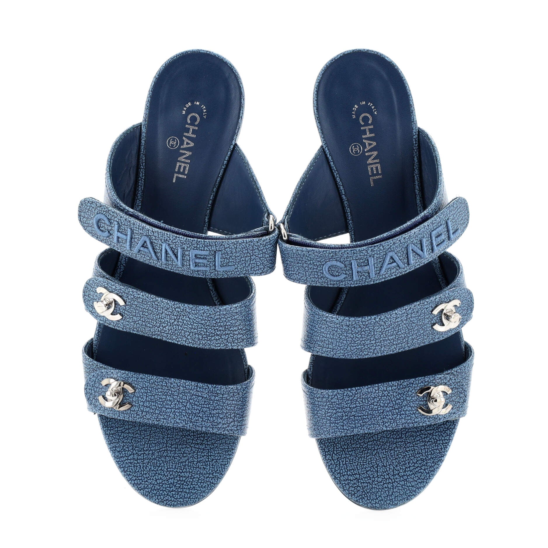 Women's Turnlock CC Logo Sandals Leather