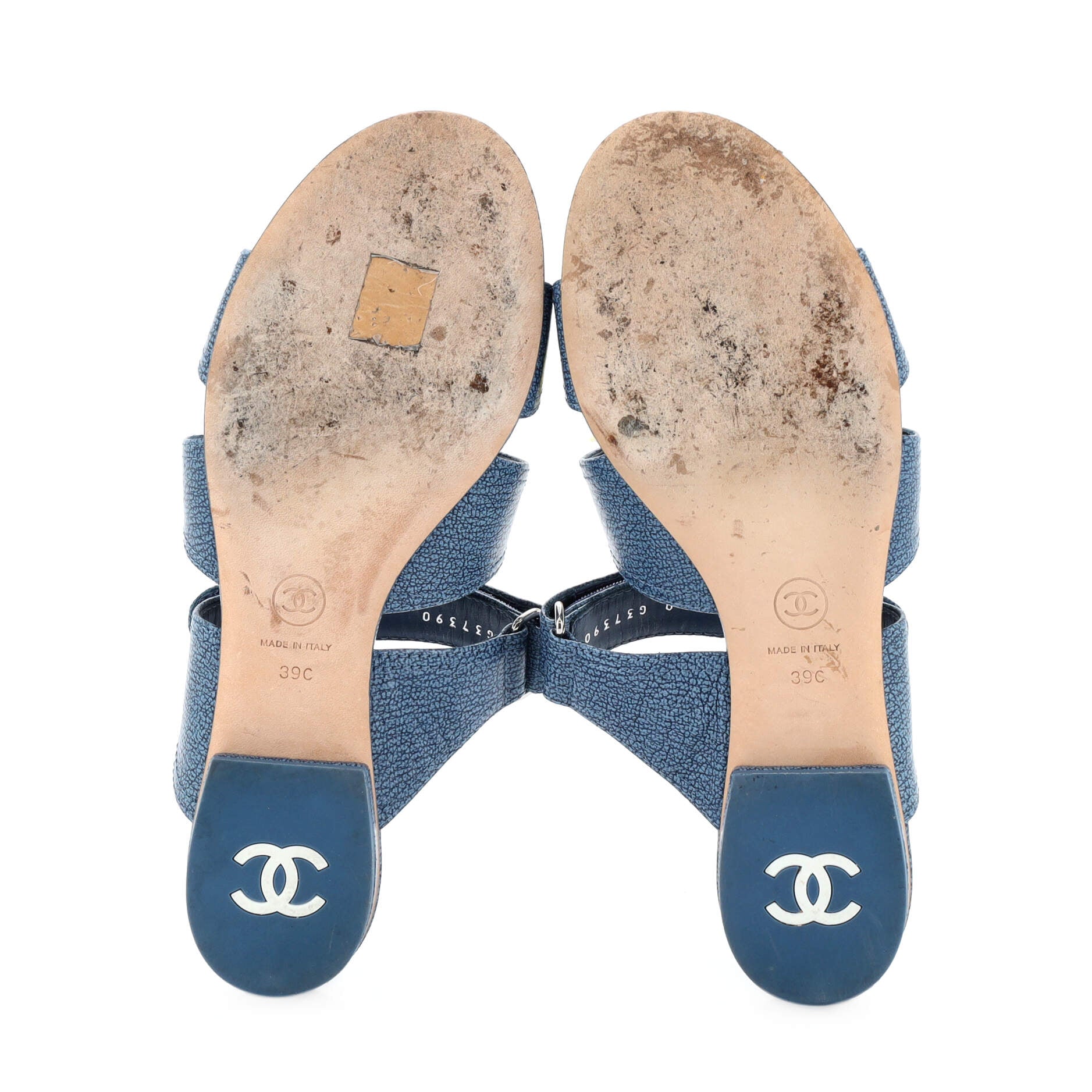 Women's Turnlock CC Logo Sandals Leather