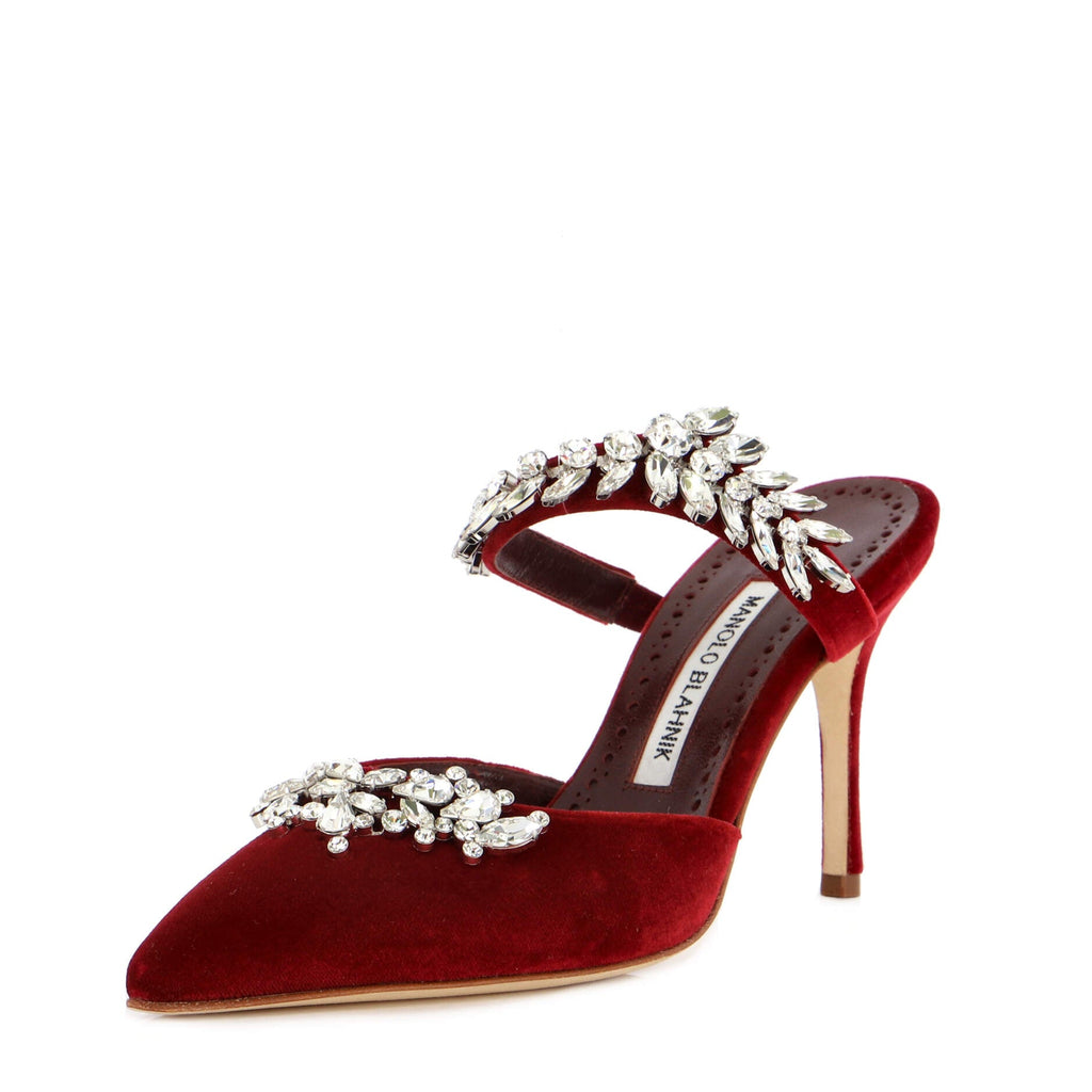 Women's Lurum Heeled Mules Velvet 90