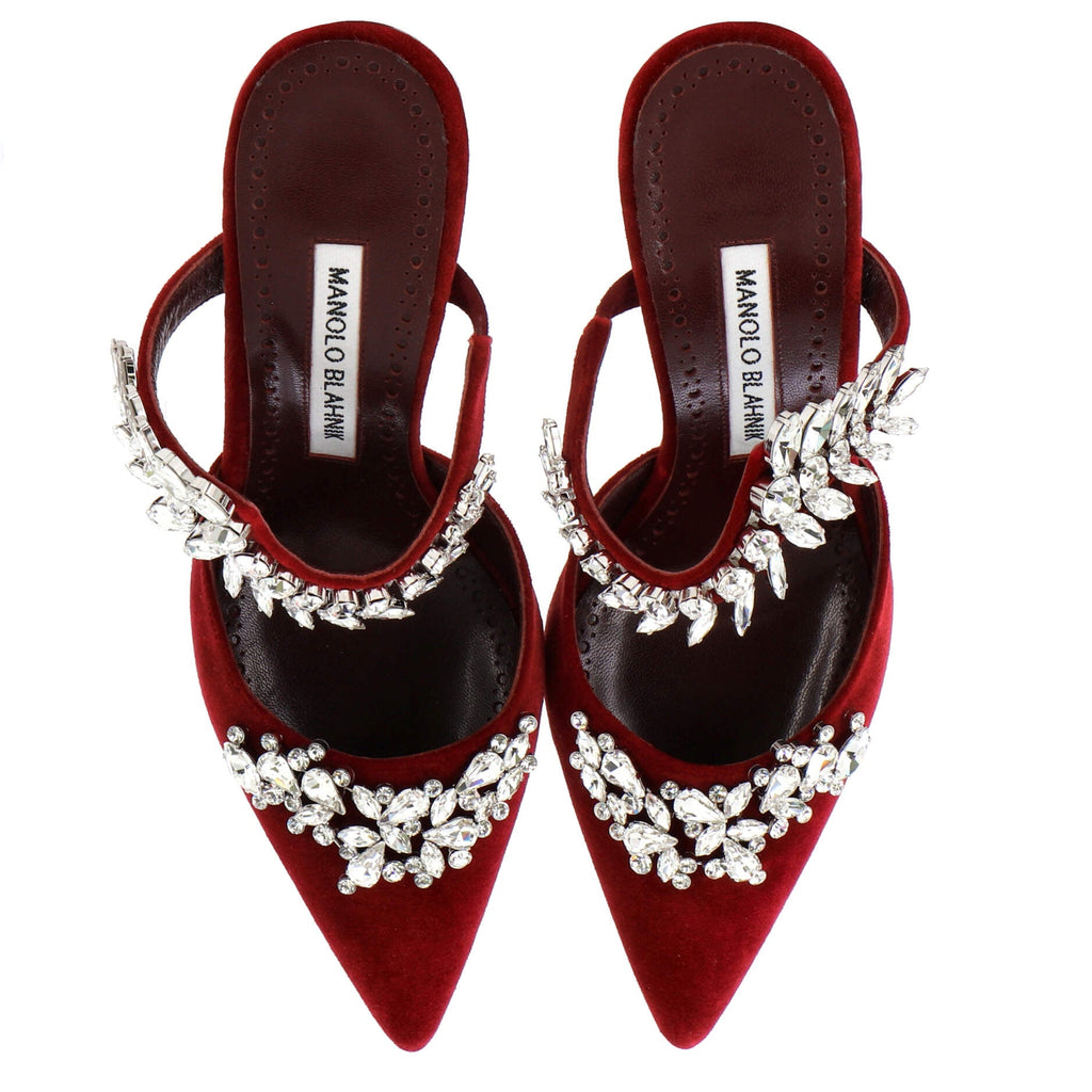 Women's Lurum Heeled Mules Velvet 90