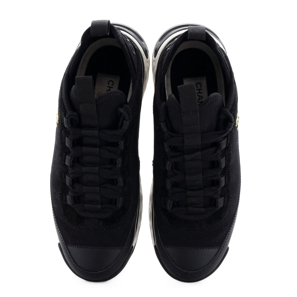 Women's CC Cap Toe Logo Sneakers Suede and Mixed Fibers
