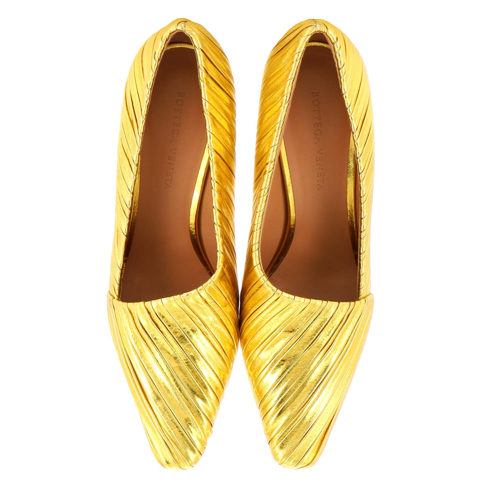 Women's Folded Almond Pumps Lame