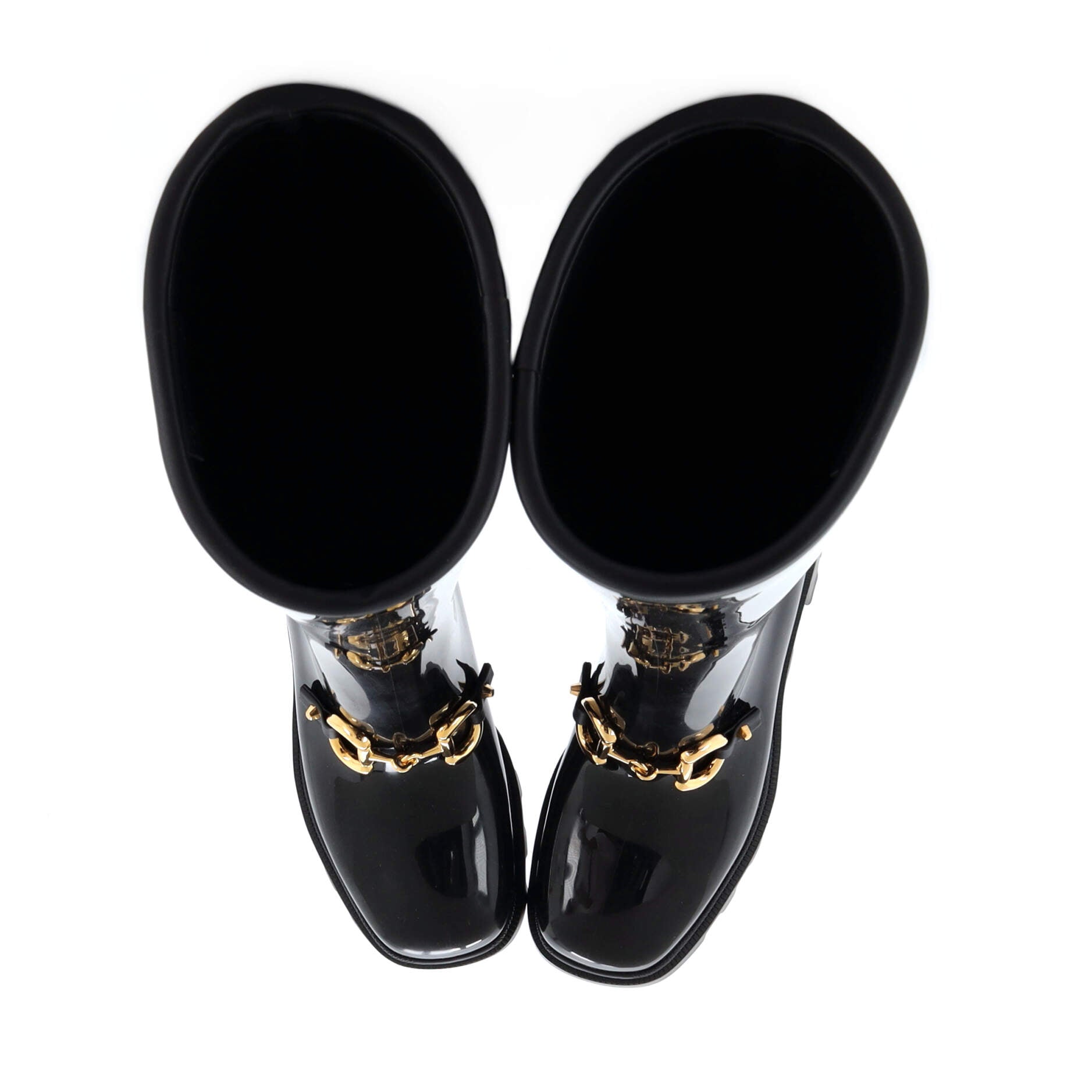 Women's Horsebit Knee High Boots Rubber