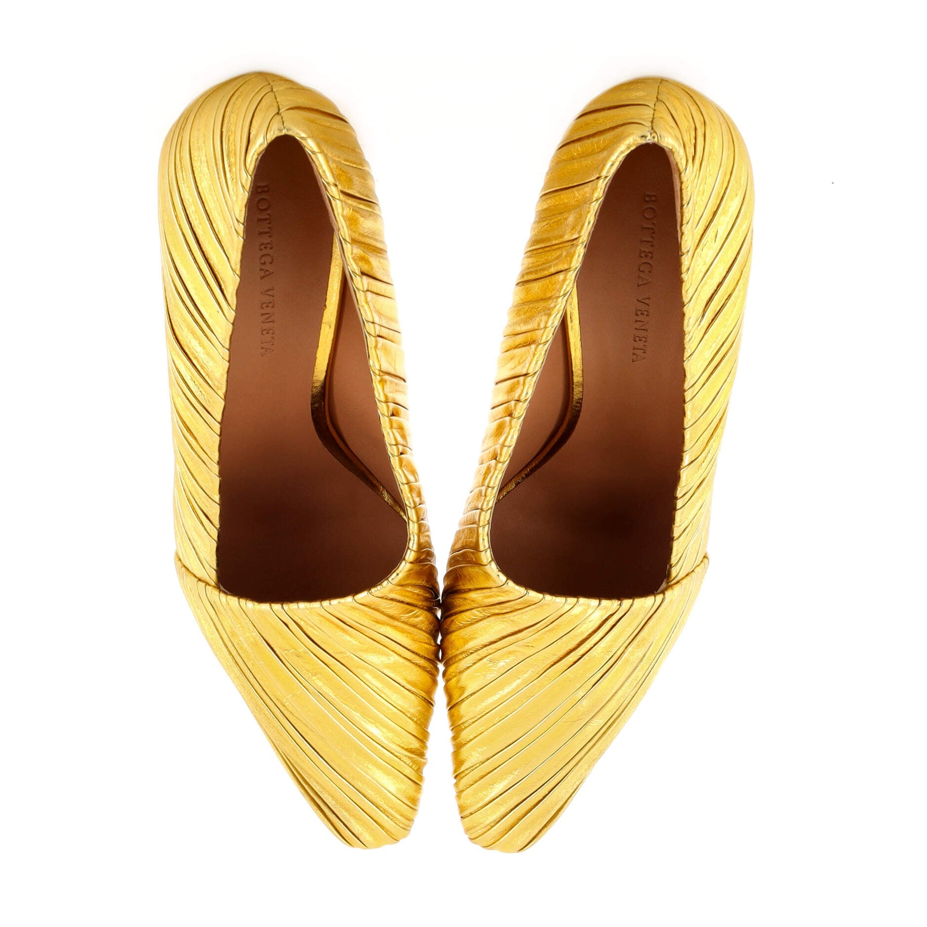 Women's Folded Almond Pumps Lame