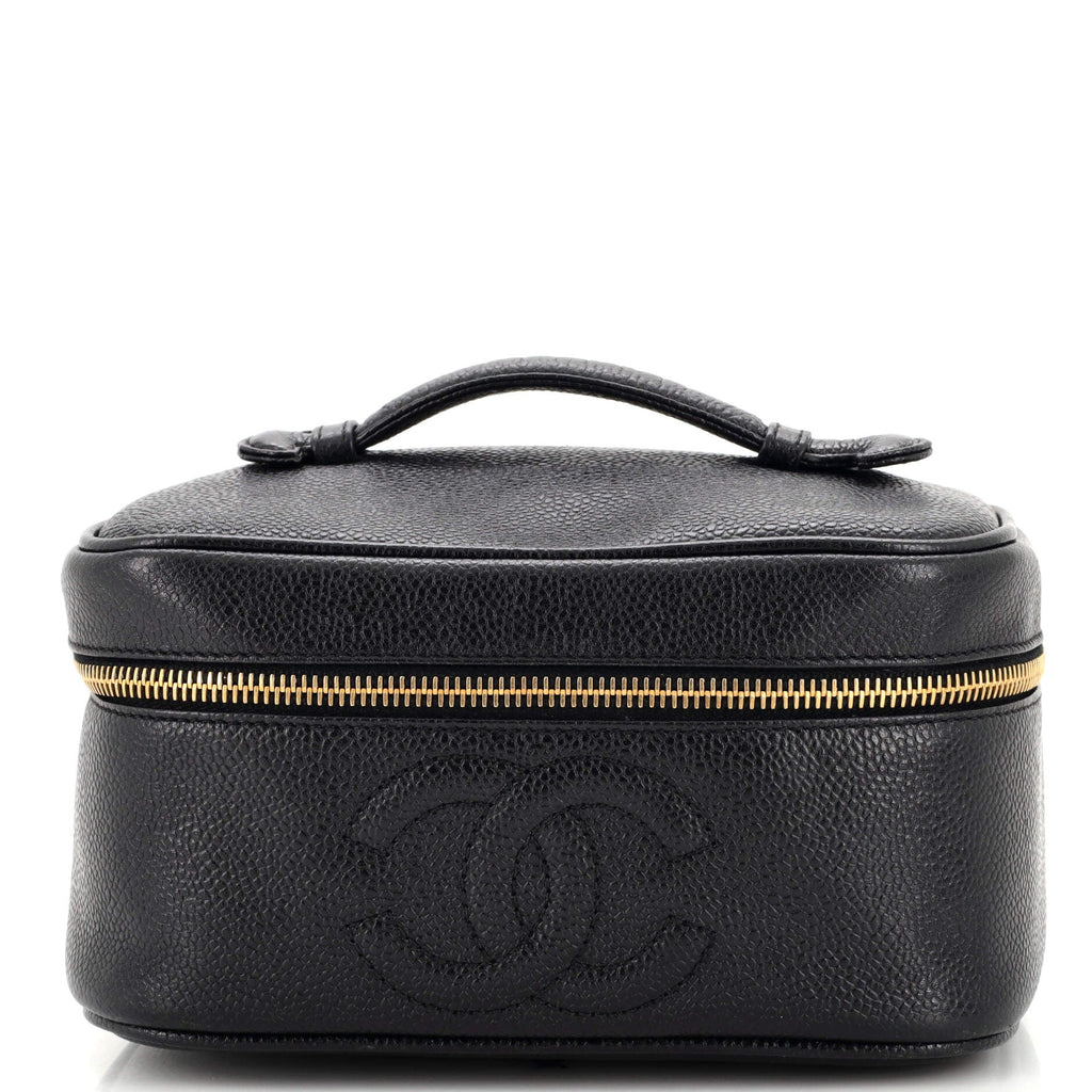 Vintage Timeless Cosmetic Case Caviar Medium