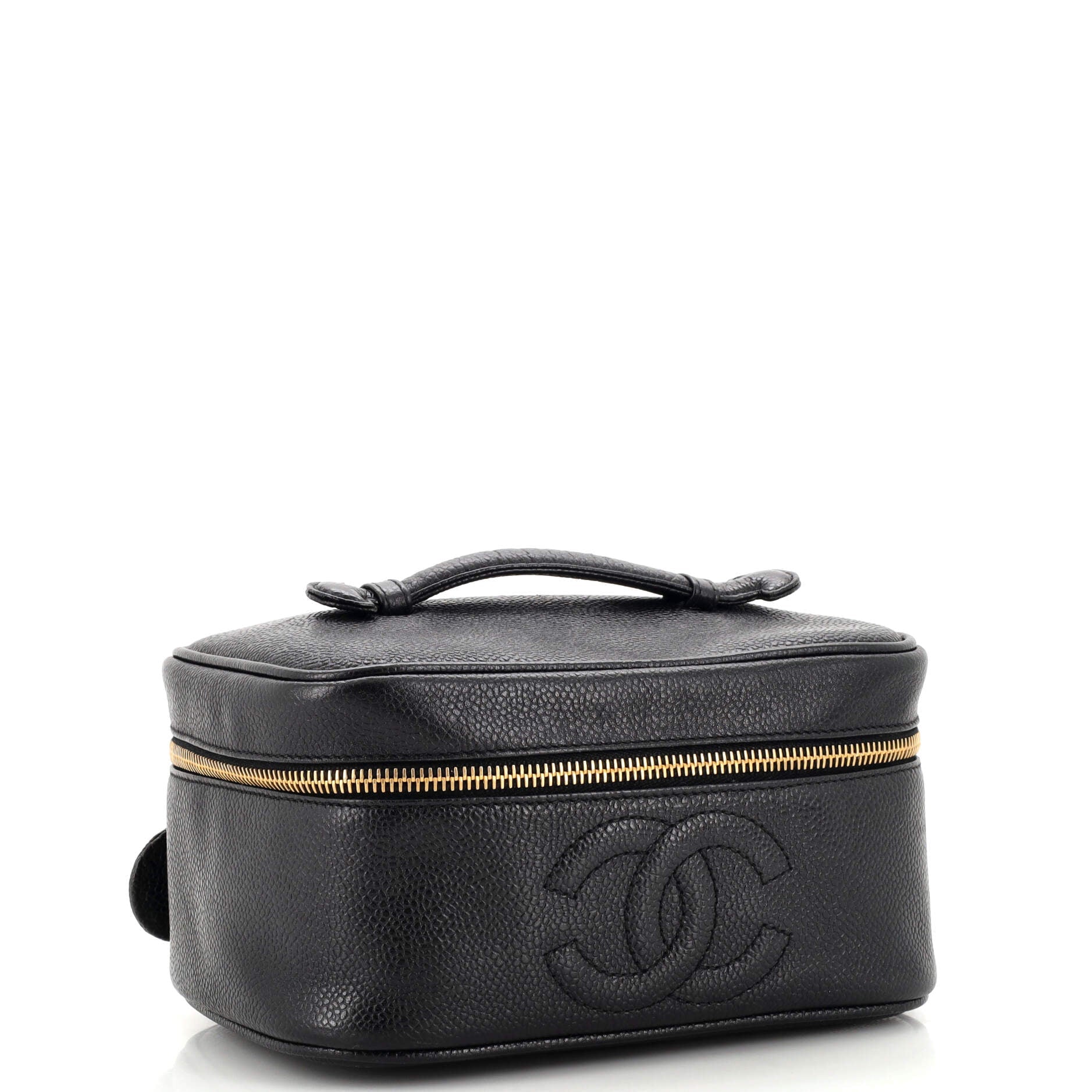 Vintage Timeless Cosmetic Case Caviar Medium