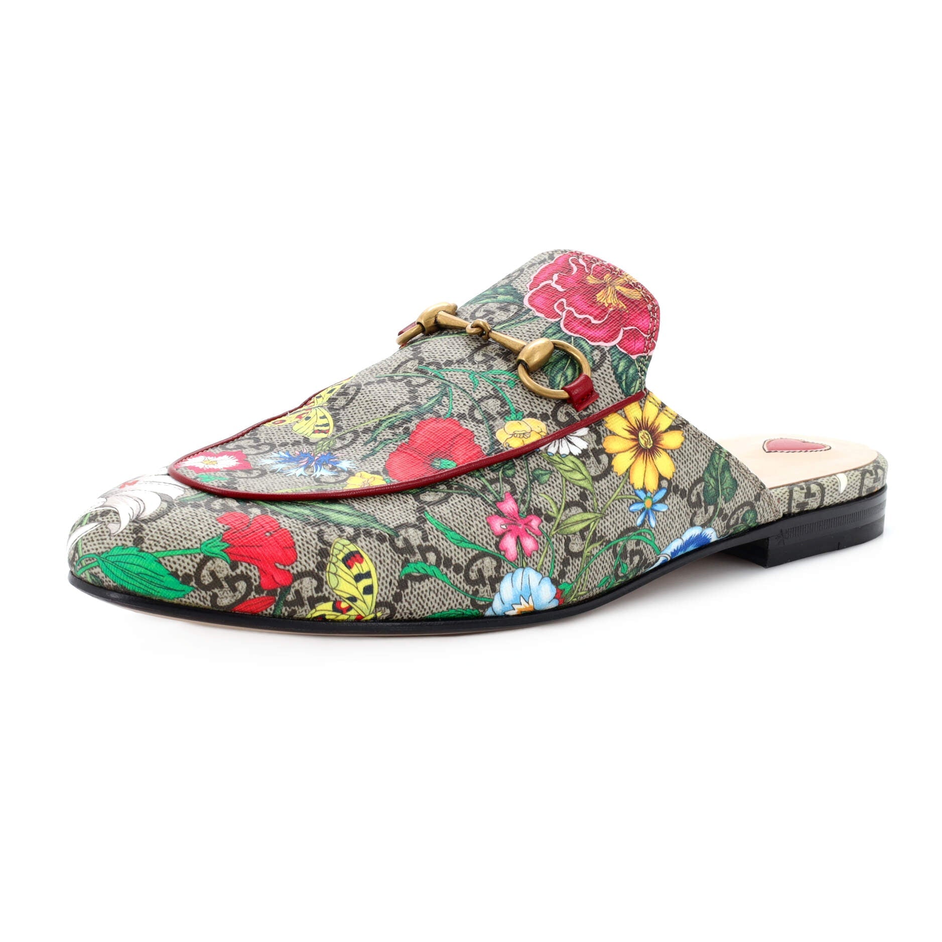 Women's Princetown Mules Flora GG Coated Canvas