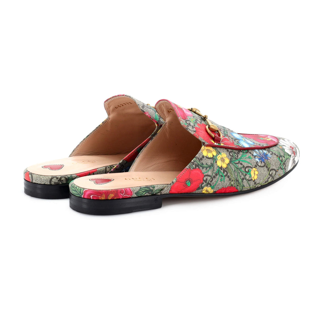 Women's Princetown Mules Flora GG Coated Canvas